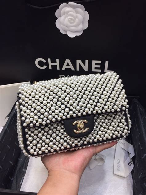 chanel pearl mini flap|chanel classic flap new mini.